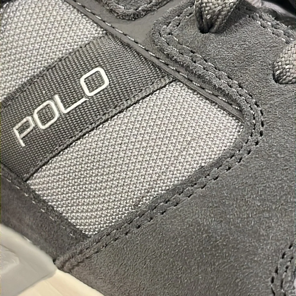 Polo Ralph Lauren Train 100 SK-ATH Shoes Sneakers new grey Mens Size 12